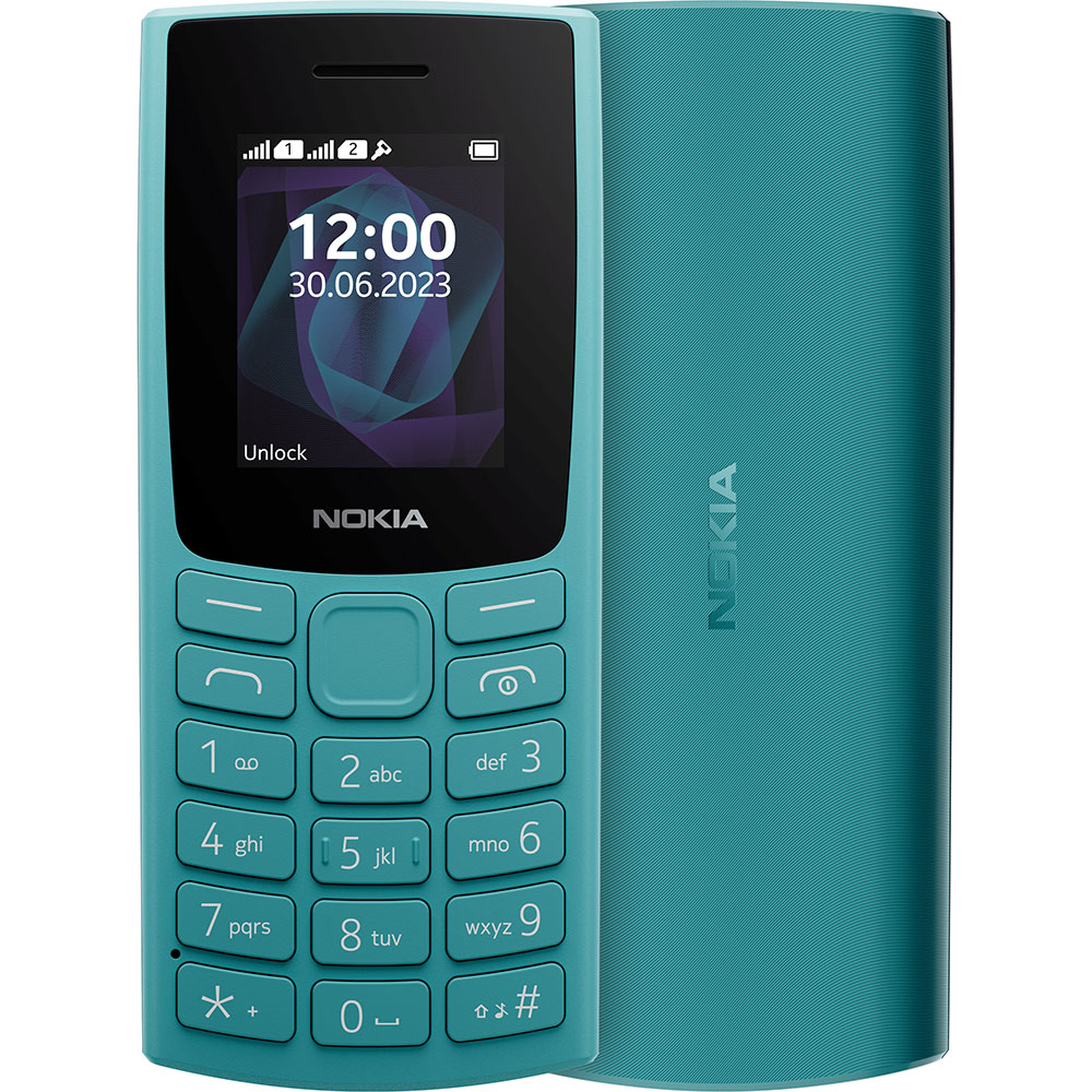 Мобільний телефон NOKIA 105 (2023) SS Cyan (1053373)