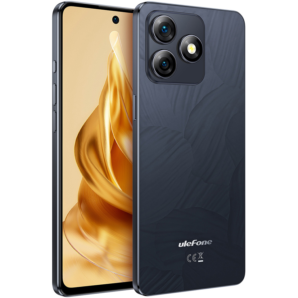 Зовнішній вигляд Смартфон ULEFONE Note 18 Pro 6/256GB NFC 4G Lustrous Black (78400)