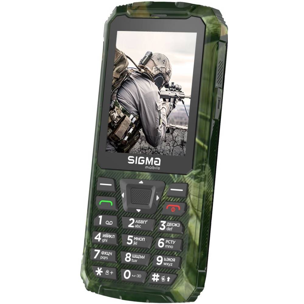 Мобільний телефон SIGMA X-treme PR68 Dual Sim Khaki (4827798122426) Акумулятор 4000