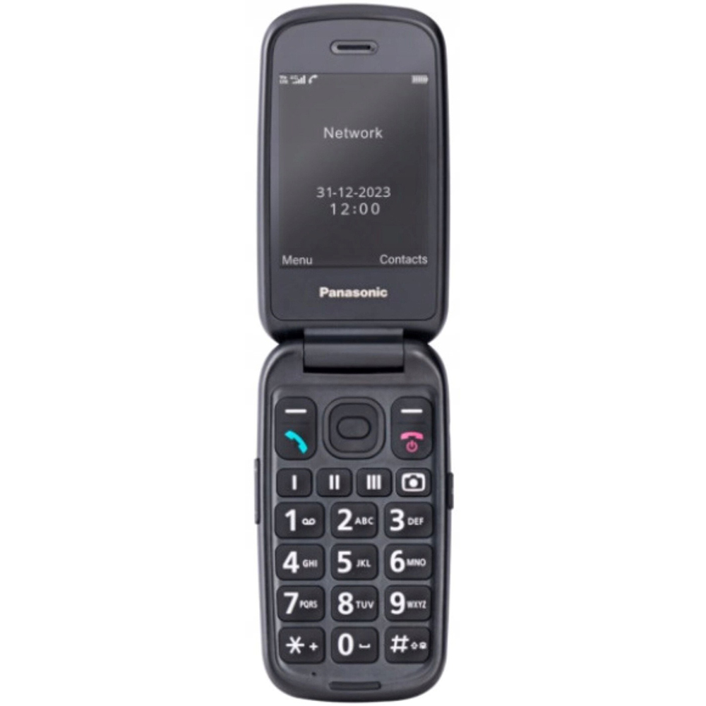 Зовнішній вигляд Мобільний телефон PANASONIC KX-TU550EXB Black