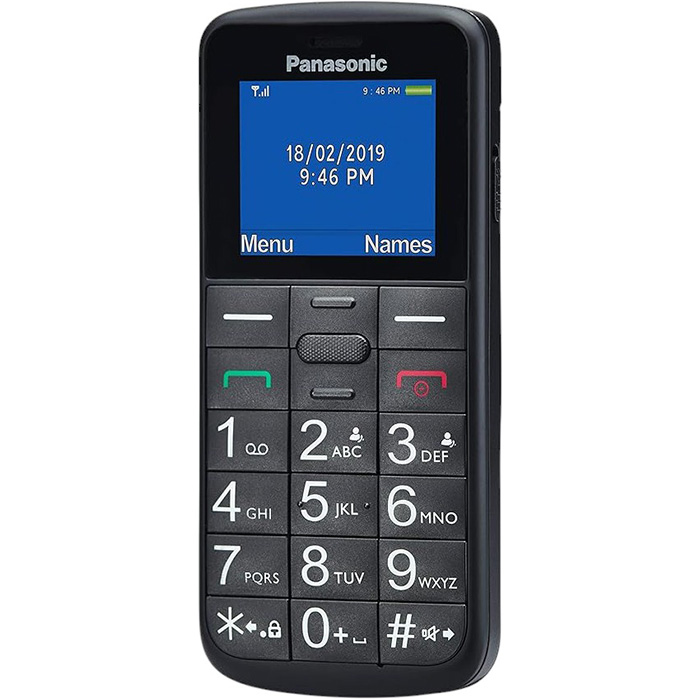 Мобільний телефон PANASONIC KX-TU110 Black (KX-TU110EXB) Акумулятор 1000