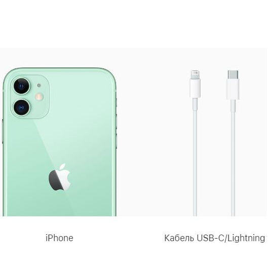 Зовнішній вигляд Смартфон BREEZY APPLE iPhone 11 64GB Green REF A+ (2QMWLY2)