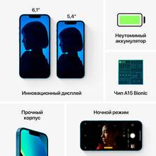 Смартфон BREEZY APPLE iPhone 13 mini 256GB Blue (REF A+) (2QMLK93)