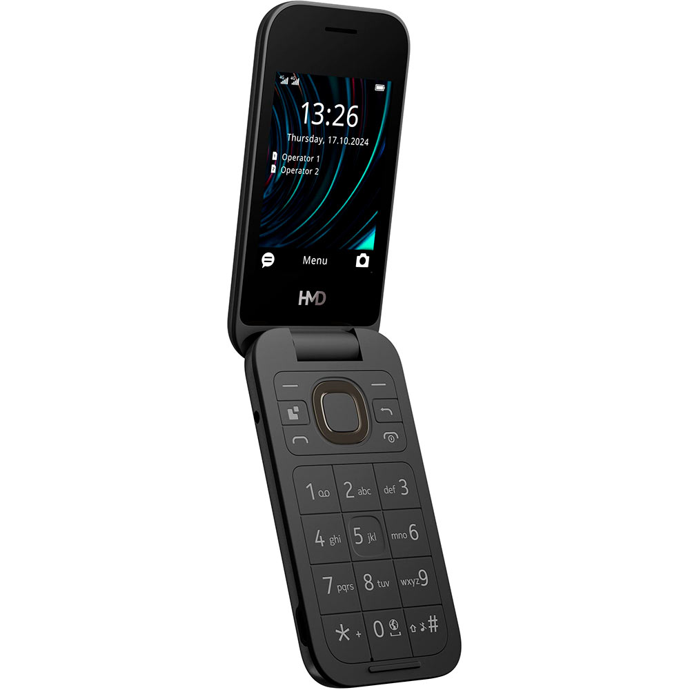 Фото Мобільний телефон HMD 2660 FLIP TA-1711 Dual Sim Black (1GF033CPH1C01)