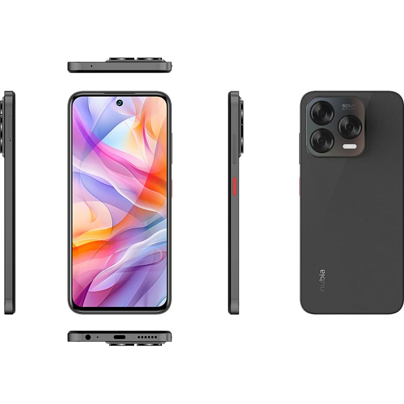 Смартфон NUBIA V70 Design 8/256GB Dual Sim Dark Grey Вбудована пам’ять, Гб 256