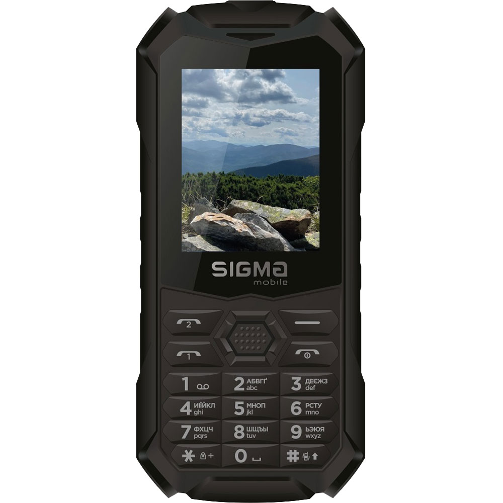 Мобільний телефон SIGMA X-treme PV68 Dual Sim Black (4827798738214) Діагональ дисплея 2.4