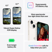 Смартфон BREEZY Apple iPhone 14128 GB Midnight REF A (2AMPUF3)
