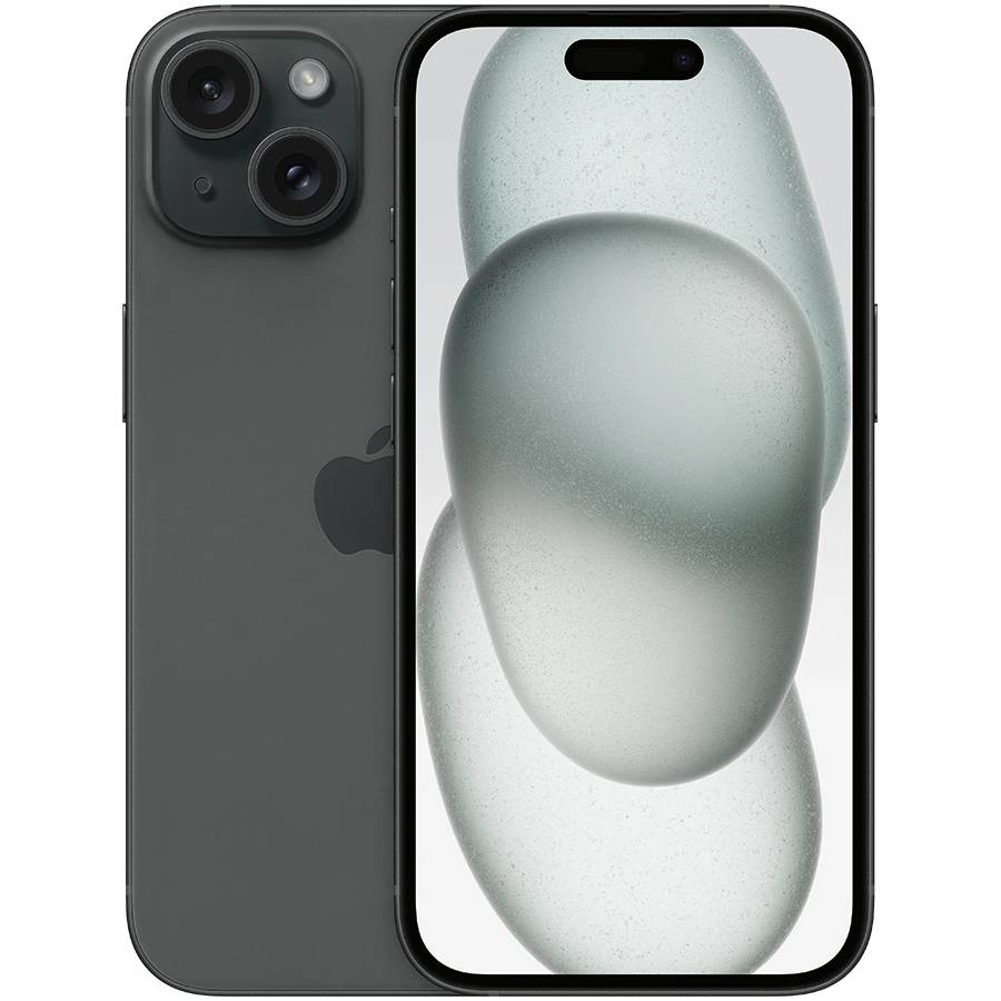 Смартфон BREEZY Apple iPhone 15 128 Gb Black REF A  e-SIM (2AMTLV3)