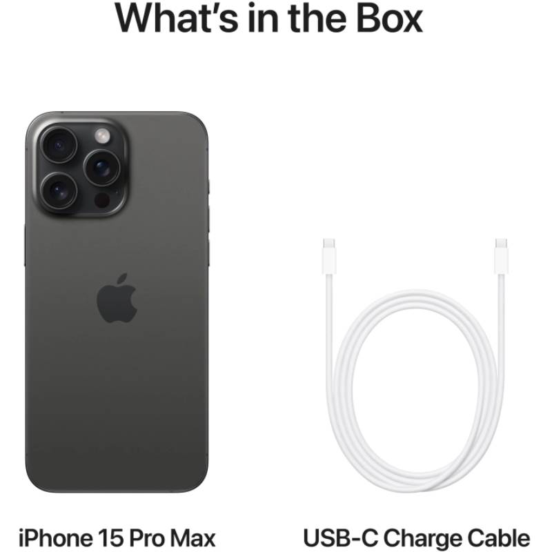 Замовити Смартфон BREEZY Apple iPhone 15 Pro Max 256 GB Black Titanium REF A+ e-SIM (2QMU663)