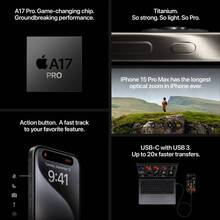 Смартфон BREEZY Apple iPhone 15 Pro Max 1TB White Titanium REF A+ e-SIM (2QMU6G3)