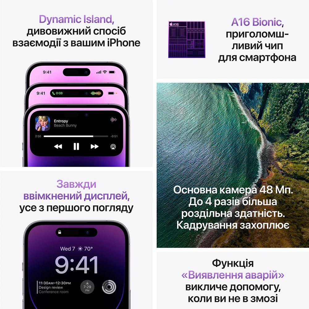 Заказать Смартфон BREEZY Apple iPhone 14 Pro 128 Gb Gold (2QMQ063) (REF, A+)