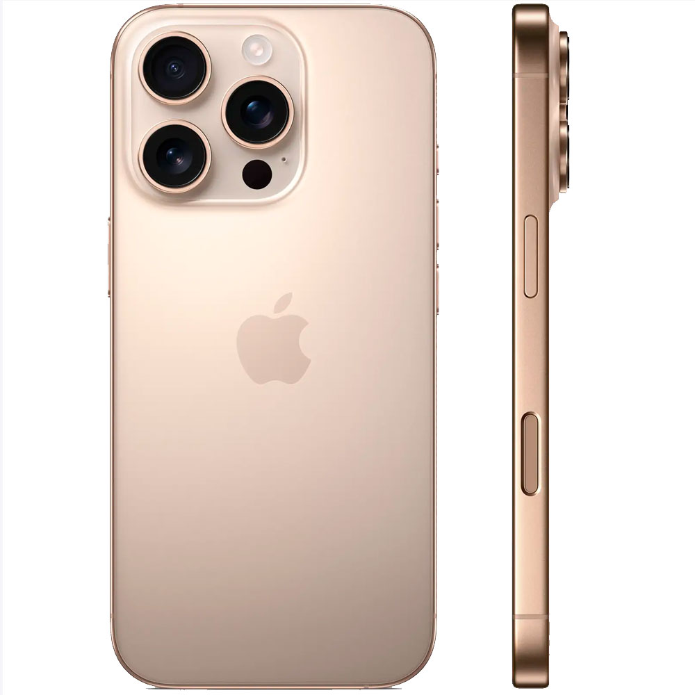 Зовнішній вигляд Смартфон FYOOCHA Apple iPhone 16 Pro 128Gb Desert Titanium (iP16Pr12DeT_A)