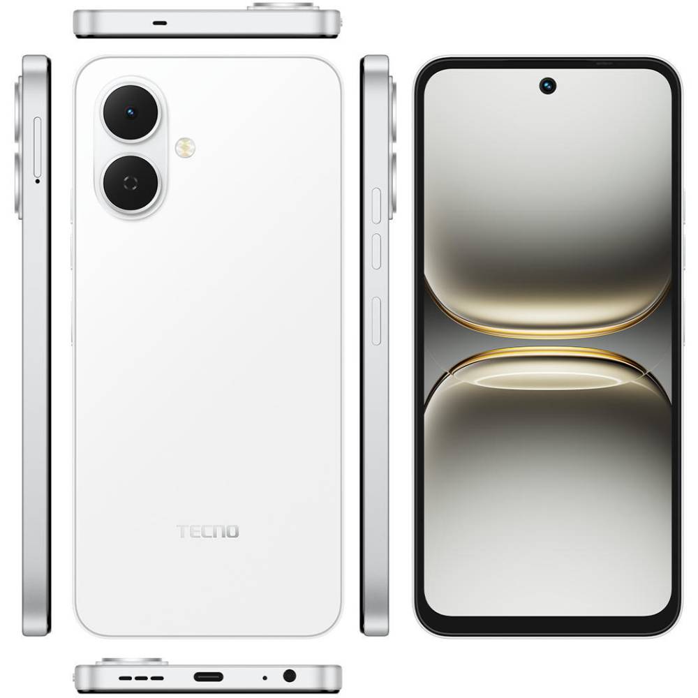 Замовити Смартфон TECNO Spark Go 2 KM4 3/64GB Veil White (4894947088827)