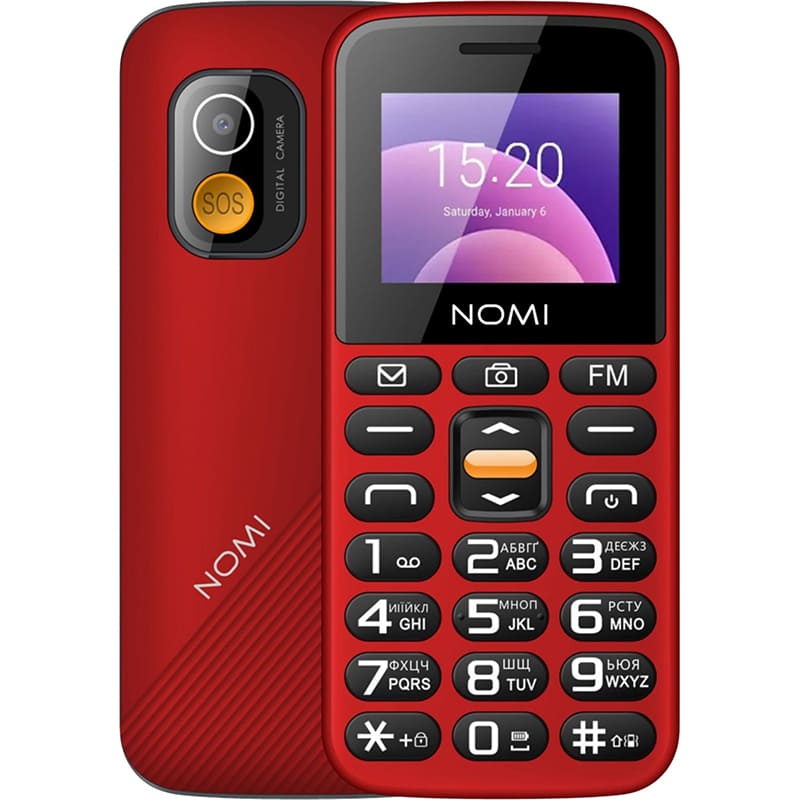 Мобільний телефон NOMI Dual Sim i1820 Red Мобільний телефон NOMI Dual Sim i1820 Red