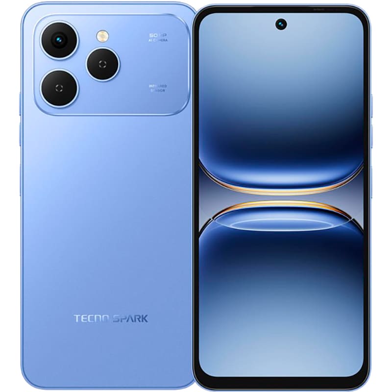 Смартфон TECNO Spark 40 KM5n 8/256GB Dual Sim Mirage Blue (4894947091582) Смартфон TECNO Spark 40 KM5n 8/256GB Dual Sim Mirage Blue (4894947091582)