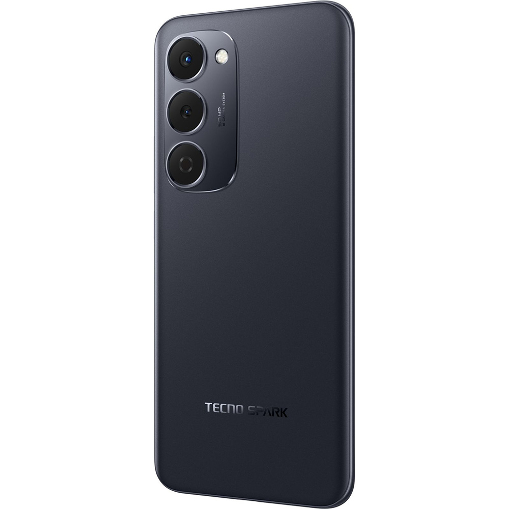 Зовнішній вигляд Смартфон TECNO Spark 40 Pro+ 8/256GB Dual Sim Nebula Black