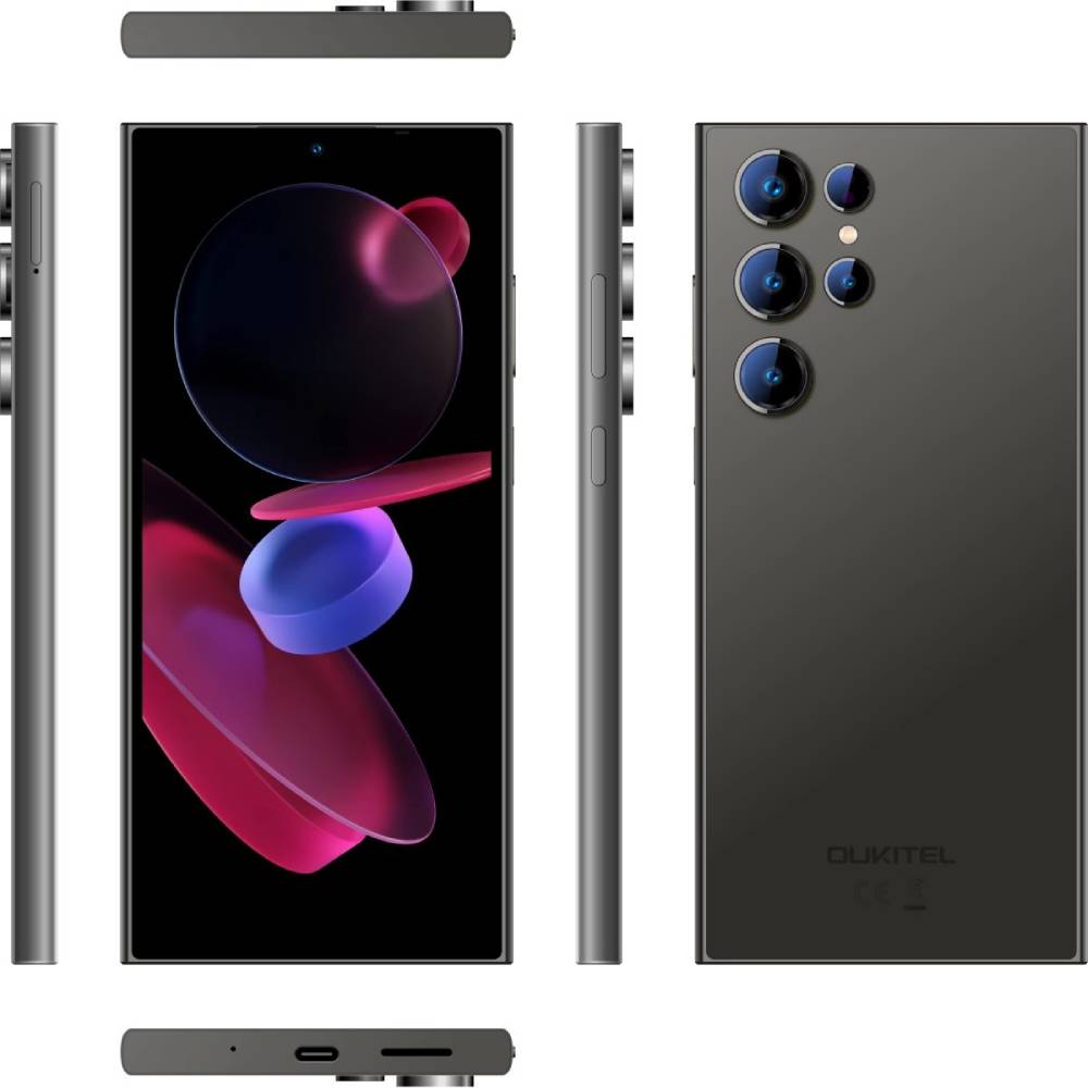 Смартфон OUKITEL C61 4/128GB Dual Sim Black Вбудована пам’ять, Гб 128