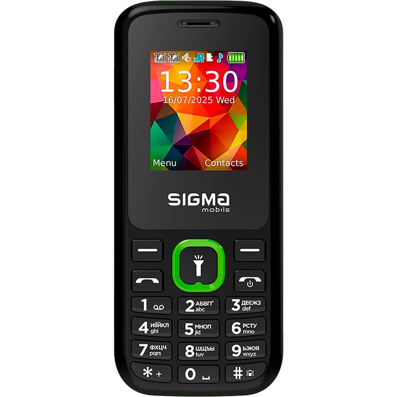 Мобільний телефон SIGMA X-style 171 MINI Dual Sim Black/Green (4827798813720)