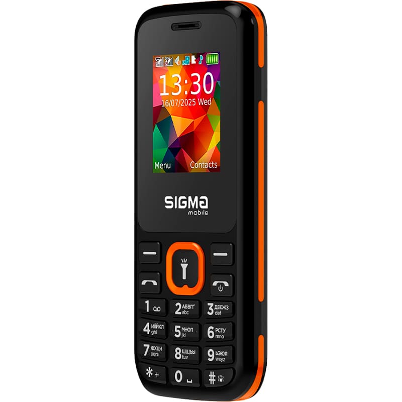 Мобільний телефон SIGMA X-style 171 MINI Dual Sim Black/Orange (4827798813737) Діагональ дисплея 1.77