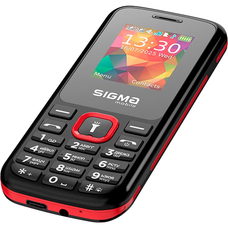 Мобильный телефон SIGMA X-style 171 MINI Dual Sim Black/Red (4827798813744) Матрица TFT