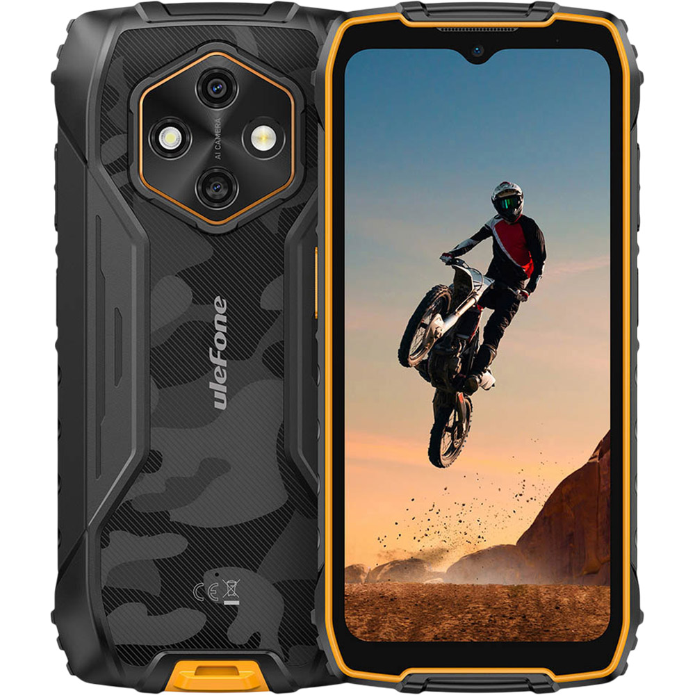 Смартфон ULEFONE Rugking 4 Pro 8/256Gb Black-Orange (6975326660921)