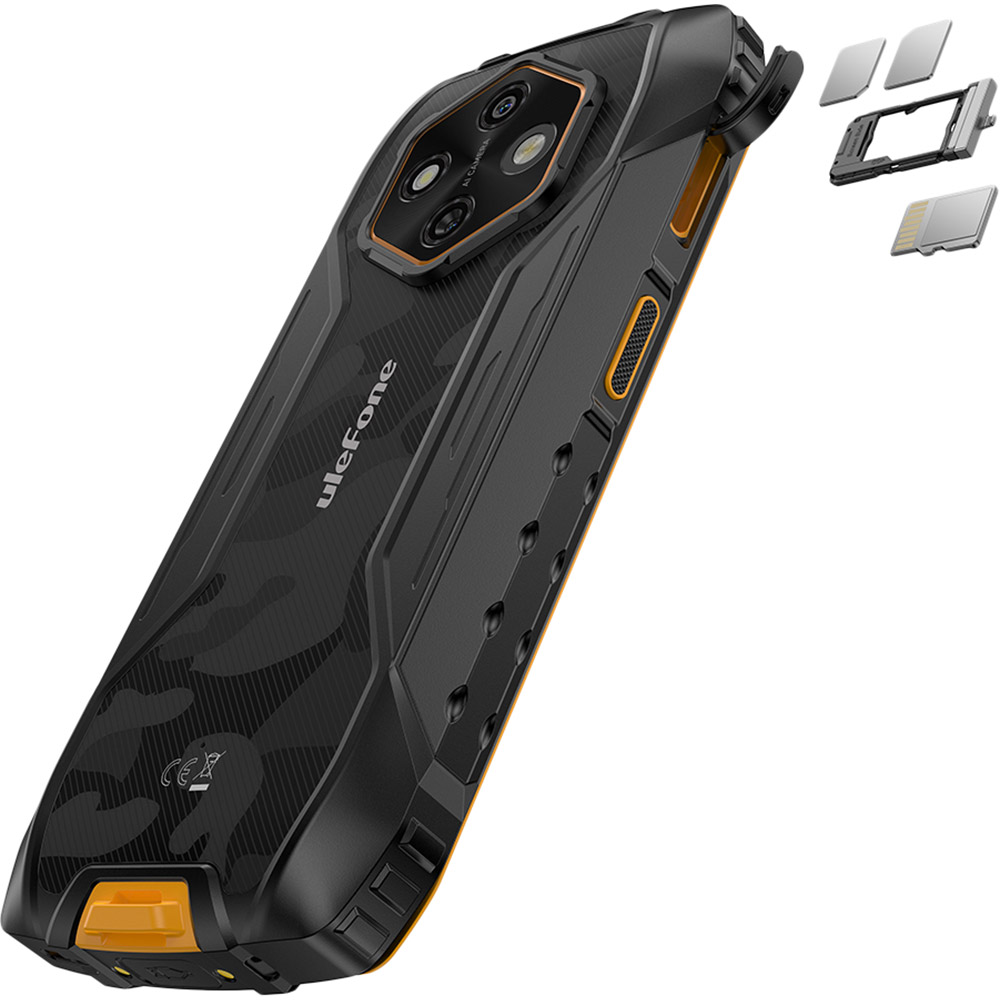 Фото 23 Смартфон ULEFONE Rugking 4 Pro 8/256Gb Black-Orange (6975326660921)