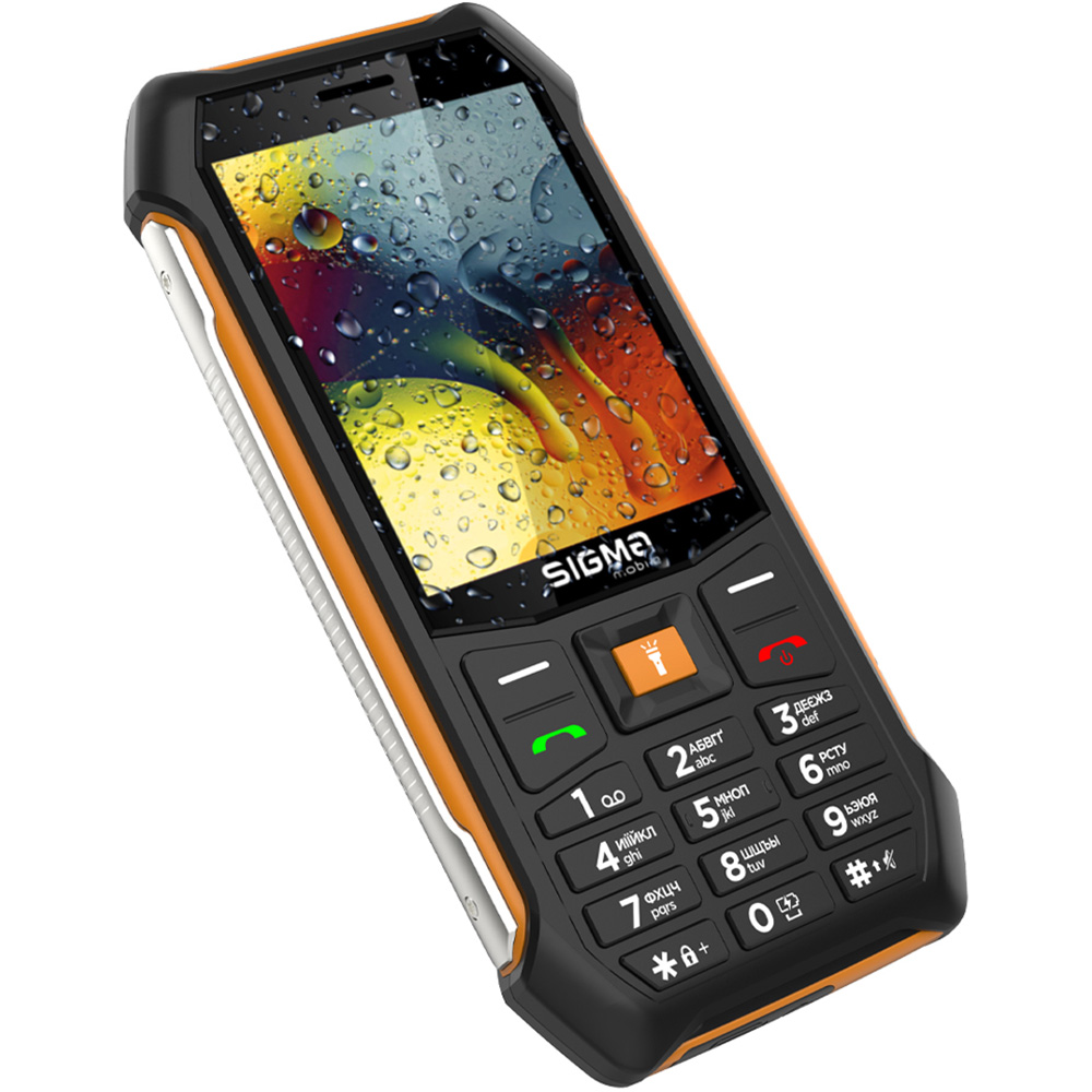 Фото 2 Мобильный телефон SIGMA X-style 323 RAIN IP54 Black-Orange (4827798885727)