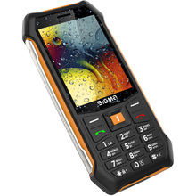 Мобильный телефон SIGMA X-style 323 RAIN IP54 Black-Orange (4827798885727)
