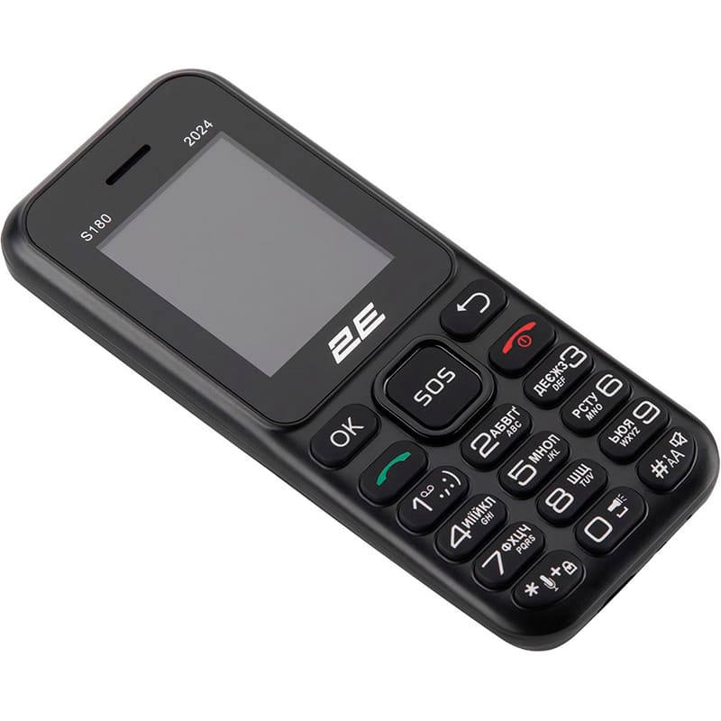 Фото 4 Мобільний телефон 2E S180 2024 DualSim Black (694743653885)