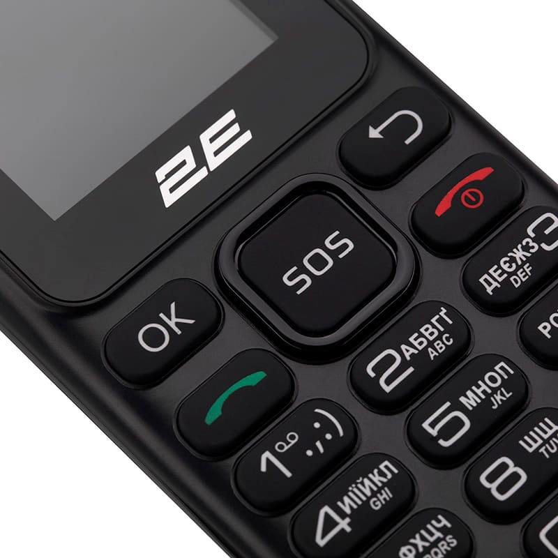 В Україні Мобільний телефон 2E S180 2024 DualSim Black (694743653885)