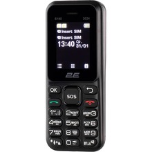 Мобільний телефон 2E S180 2024 DualSim Black (694743653885)