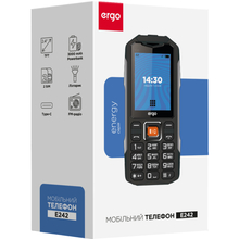 Мобильный телефон ERGO E242 Dual Sim Black