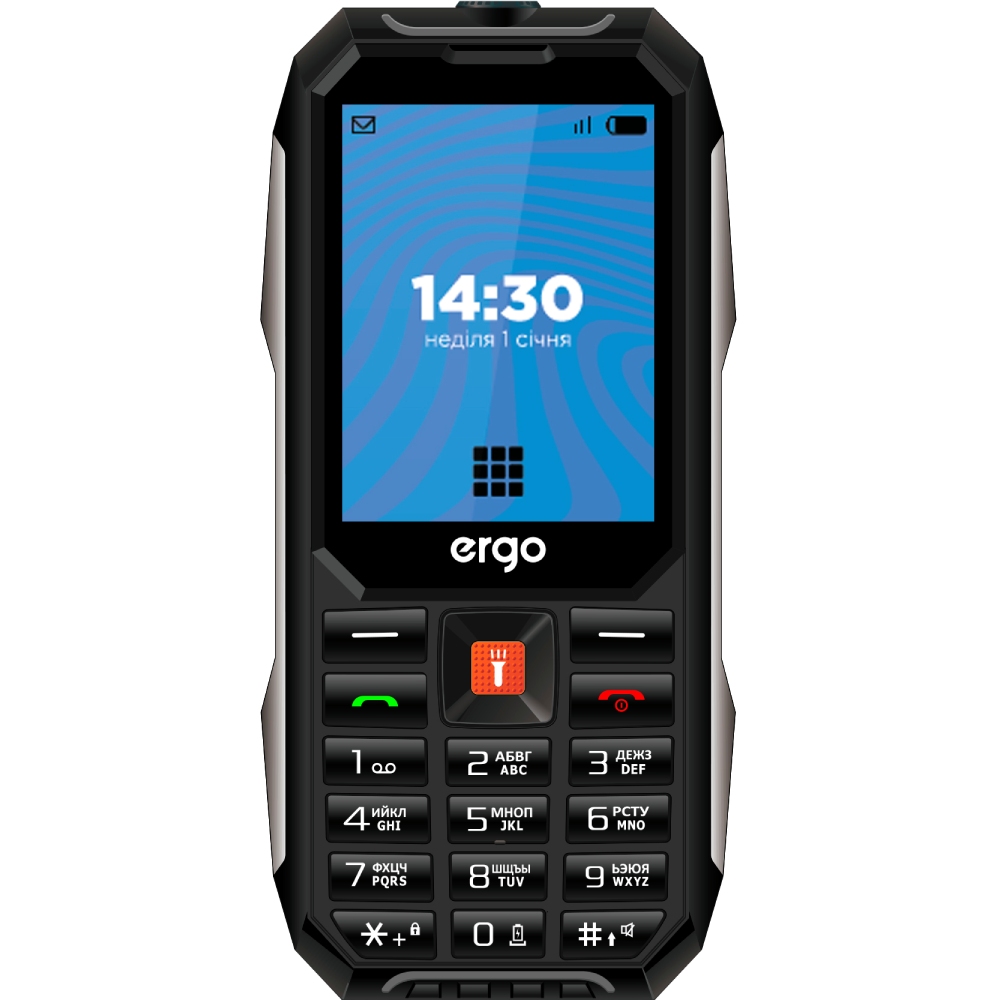 Мобильный телефон ERGO E283 Dual Sim Black