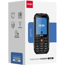 Мобильный телефон ERGO E283 Dual Sim Black