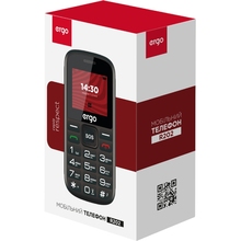 Мобильный телефон ERGO R202 Dual Sim Black
