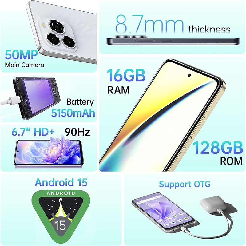 Покупка Смартфон OUKITEL C65 4/128GB Gold (C65_GD)