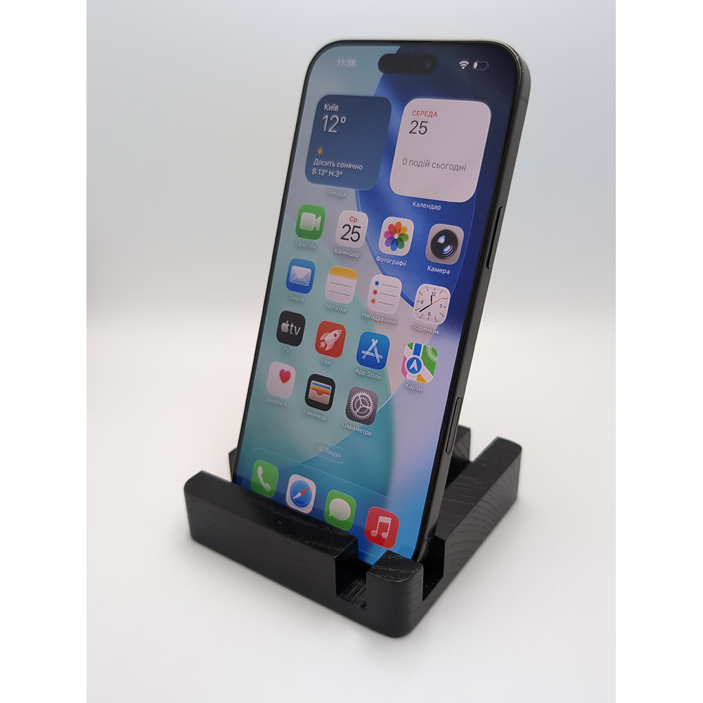 Б/в Apple iPhone 16 Pro Max 256Gb e-Sim Black Titanium FYOOCHA (Grade A) Вбудована пам’ять, Гб 256