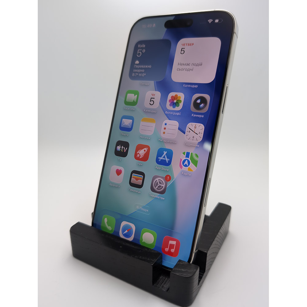 Б/у Apple iPhone 16 Pro Max 256Gb e-Sim White Titanium FYOOCHA (Grade A) Встроенная память, Гб 256