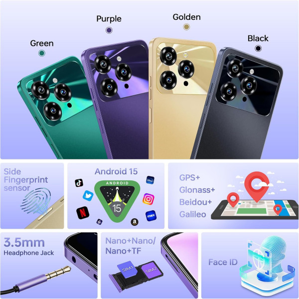 Смартфон OUKITEL C6 5G 12/512GB Green (C6_5G_12_512_GN) Матриця IPS