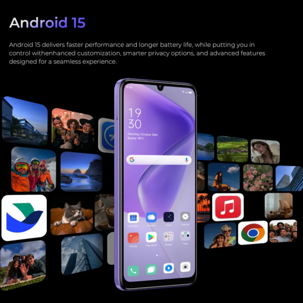 Смартфон OUKITEL C6 5G 12/512GB Purple (C6_5G_12_512_PL) Матриця IPS