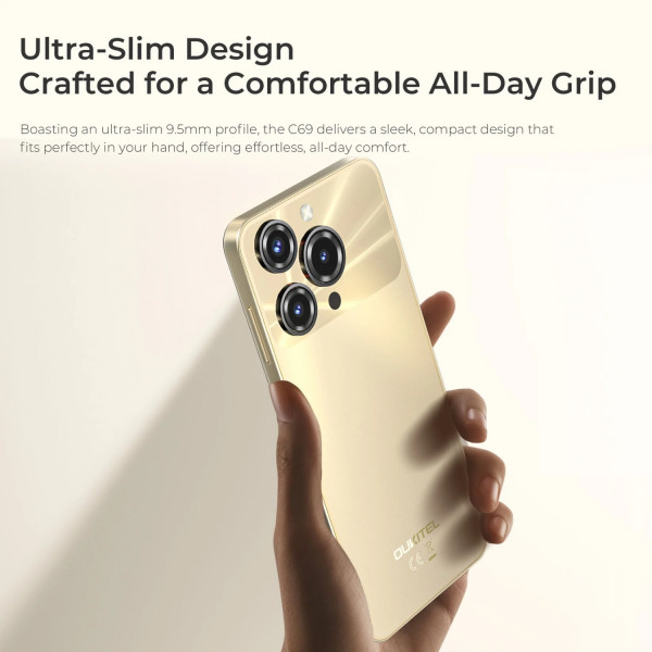 Фото Смартфон OUKITEL C69 8/512GB Gold (C69_8_512_GD)