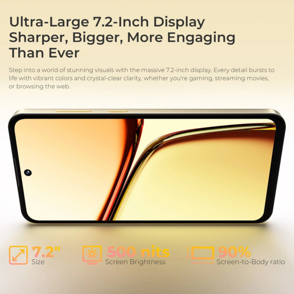 Смартфон OUKITEL C69 8/512GB Gold (C69_8_512_GD) Диагональ дисплея 7.2