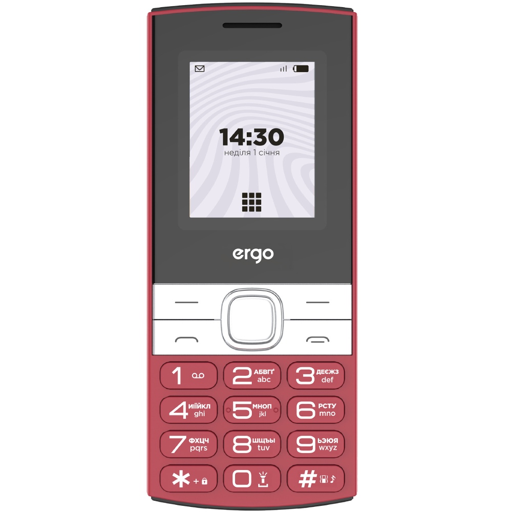 Мобільний телефон ERGO B185 Dual Sim Red