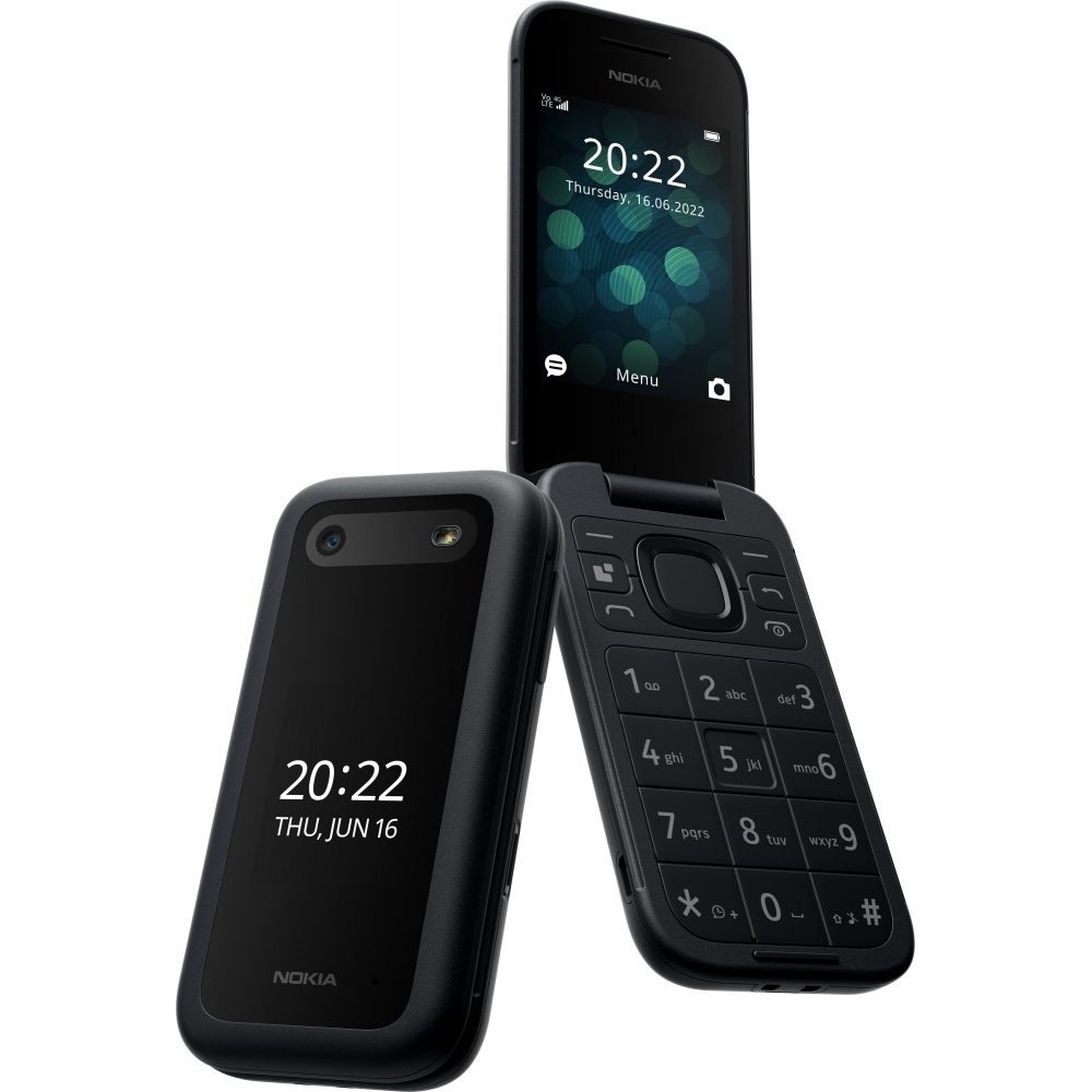 Мобільний телефон Nokia 2660 Flip TA-1469 DS EAC UA Black (1GF011PPA1A01)