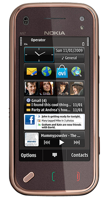 Смартфон NOKIA N97 mini (garnet)