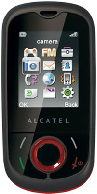 Мобільний телефон ALCATEL OT-383 (cherry red-black)