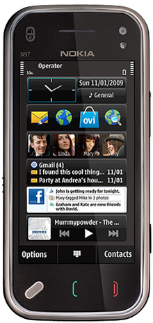 Смартфон NOKIA N97 mini (cherry black)