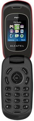 Мобільний телефон ALCATEL OT-222 (red) Діагональ дисплея 1.4