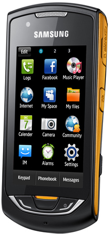 Мобільний телефон SAMSUNG GT-S5620 Monte (black orange)