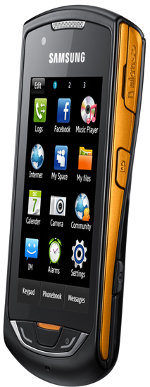 Мобільний телефон SAMSUNG GT-S5620 Monte (black orange) Діагональ дисплея 3